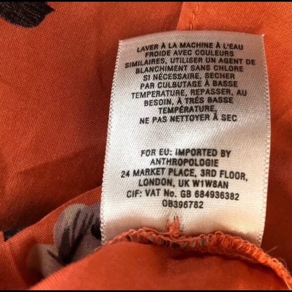 ANTHROPOLOGIE MAEVE MAYA FLORAL FLUTTER
SLEEVE TOP Sz 4 - Picture 8 of 10